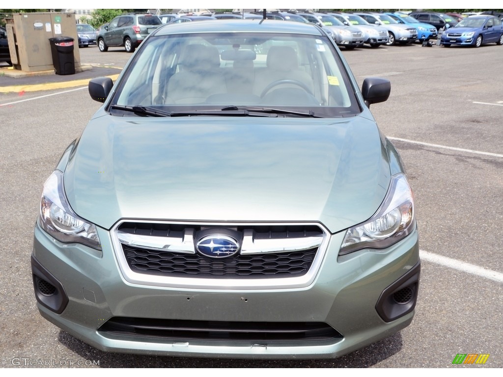 2014 Impreza 2.0i 4 Door - Jasmine Green Metallic / Ivory photo #2