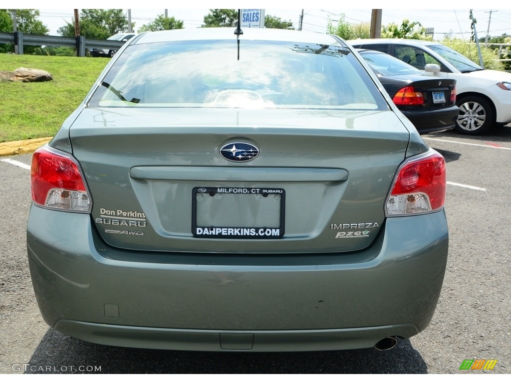 2014 Impreza 2.0i 4 Door - Jasmine Green Metallic / Ivory photo #7