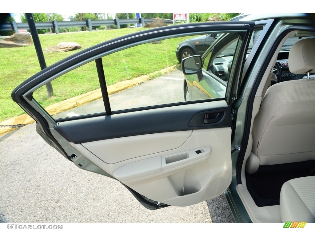 2014 Impreza 2.0i 4 Door - Jasmine Green Metallic / Ivory photo #17