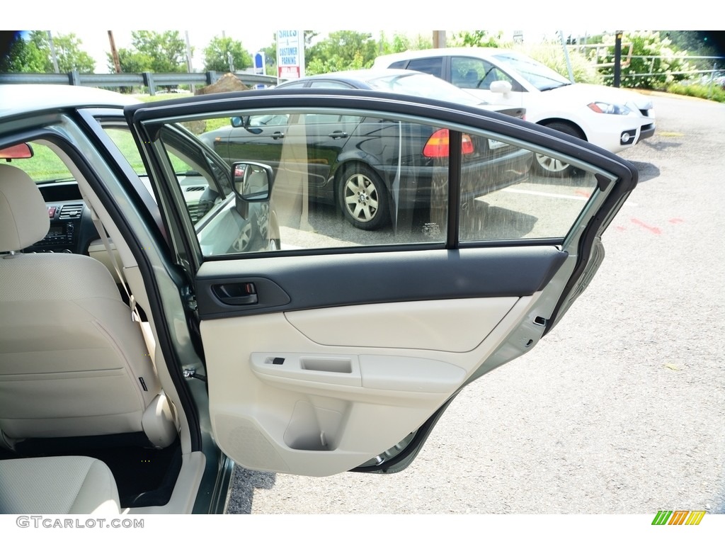 2014 Impreza 2.0i 4 Door - Jasmine Green Metallic / Ivory photo #18