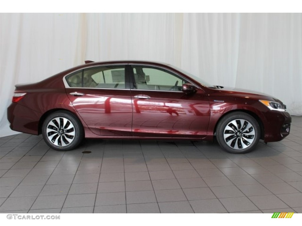 Crimson Pearl 2017 Honda Accord Hybrid Sedan Exterior Photo #115138904