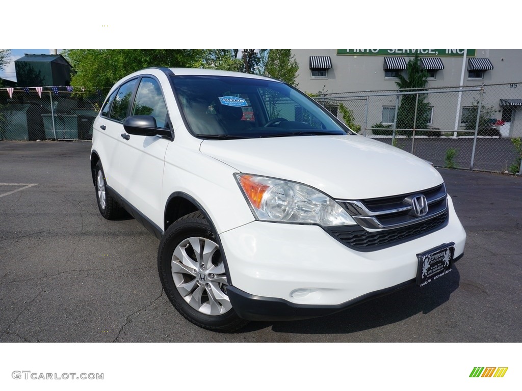 2011 CR-V LX 4WD - Taffeta White / Black photo #2