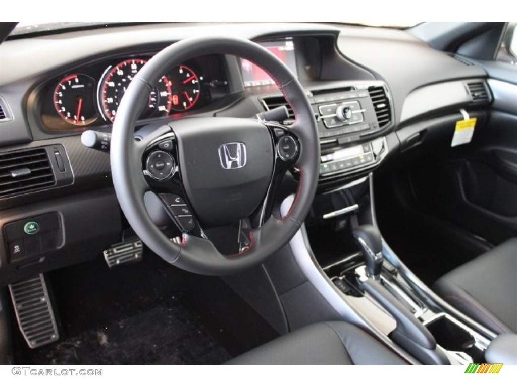 2017 Honda Accord Sport Special Edition Sedan Black Dashboard Photo #115142867