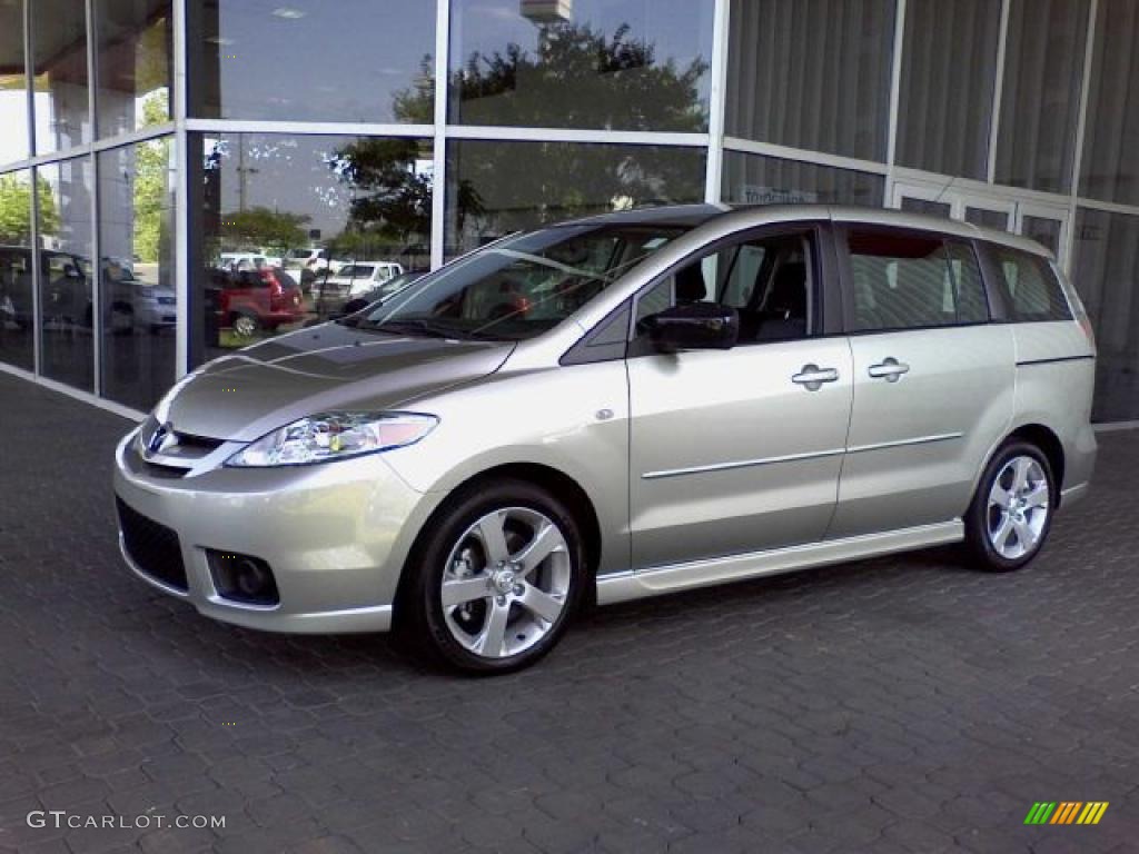 2007 MAZDA5 Sport - True Silver Metallic / Black photo #3