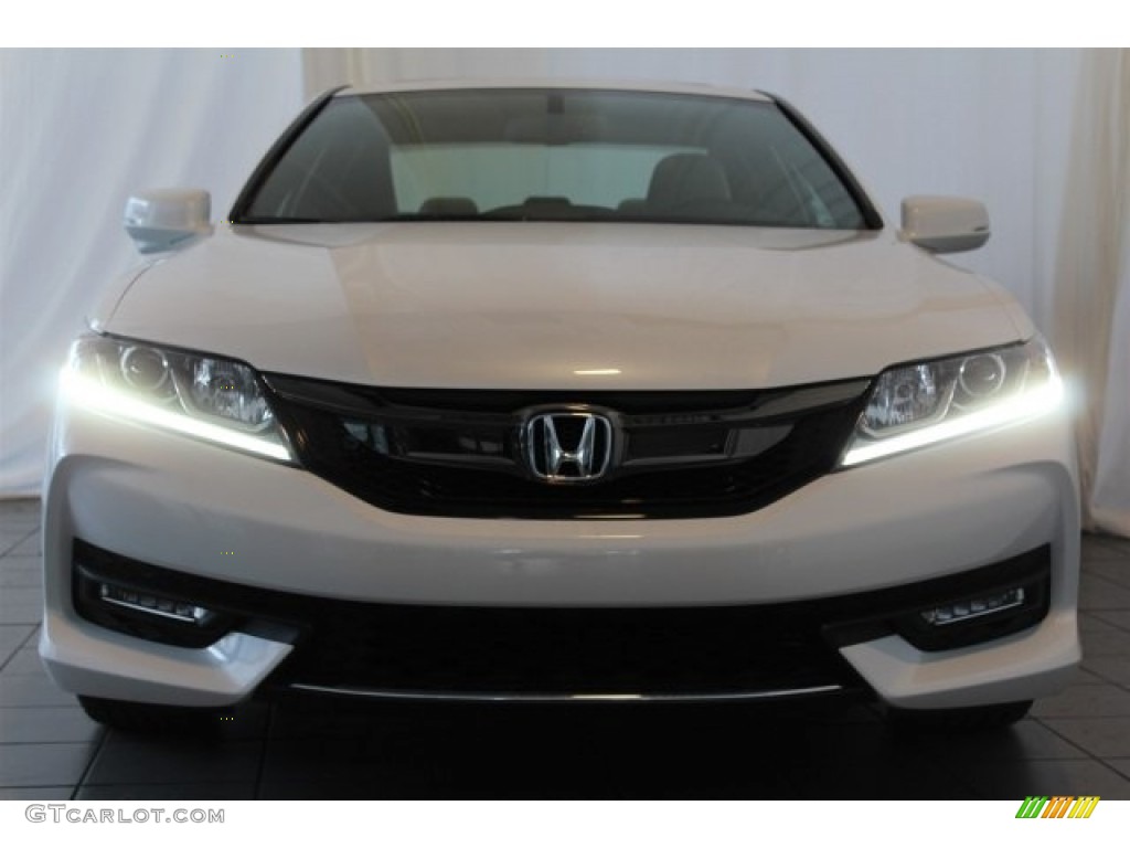 2017 Accord EX-L V6 Coupe - White Orchid Pearl / Black/Ivory photo #4
