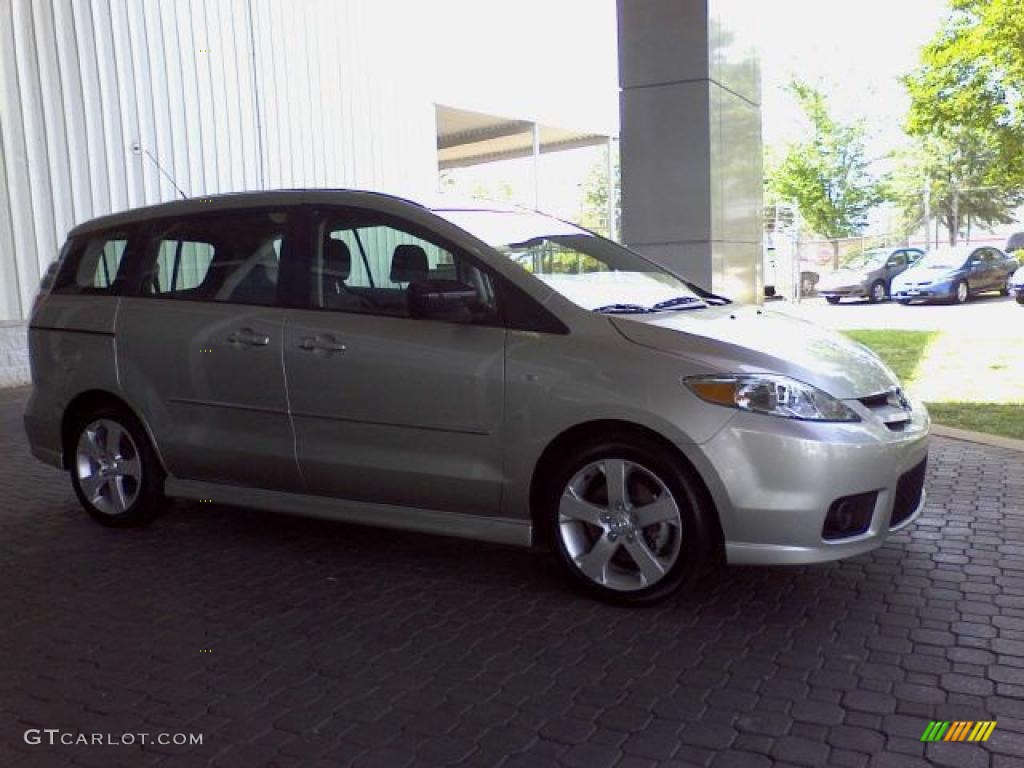 2007 MAZDA5 Sport - True Silver Metallic / Black photo #4