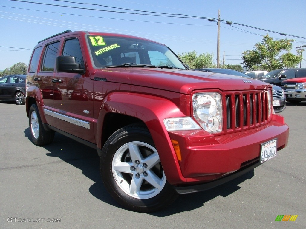 2012 Liberty Sport - Deep Cherry Red Crystal Pearl / Dark Slate Gray photo #1