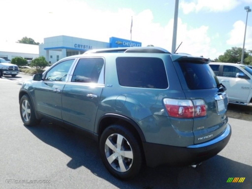 2009 Acadia SLT AWD - Silver Green Metallic / Light Titanium photo #3