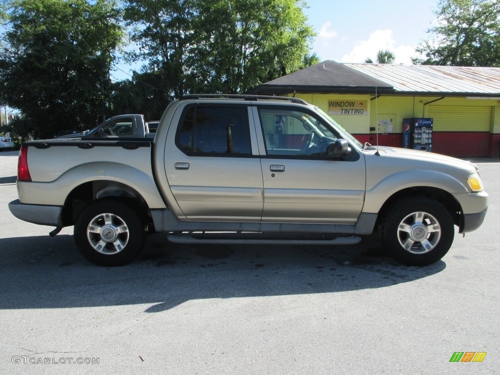 2003 Explorer Sport Trac XLS - Harvest Gold Metallic / Medium Pebble photo #2