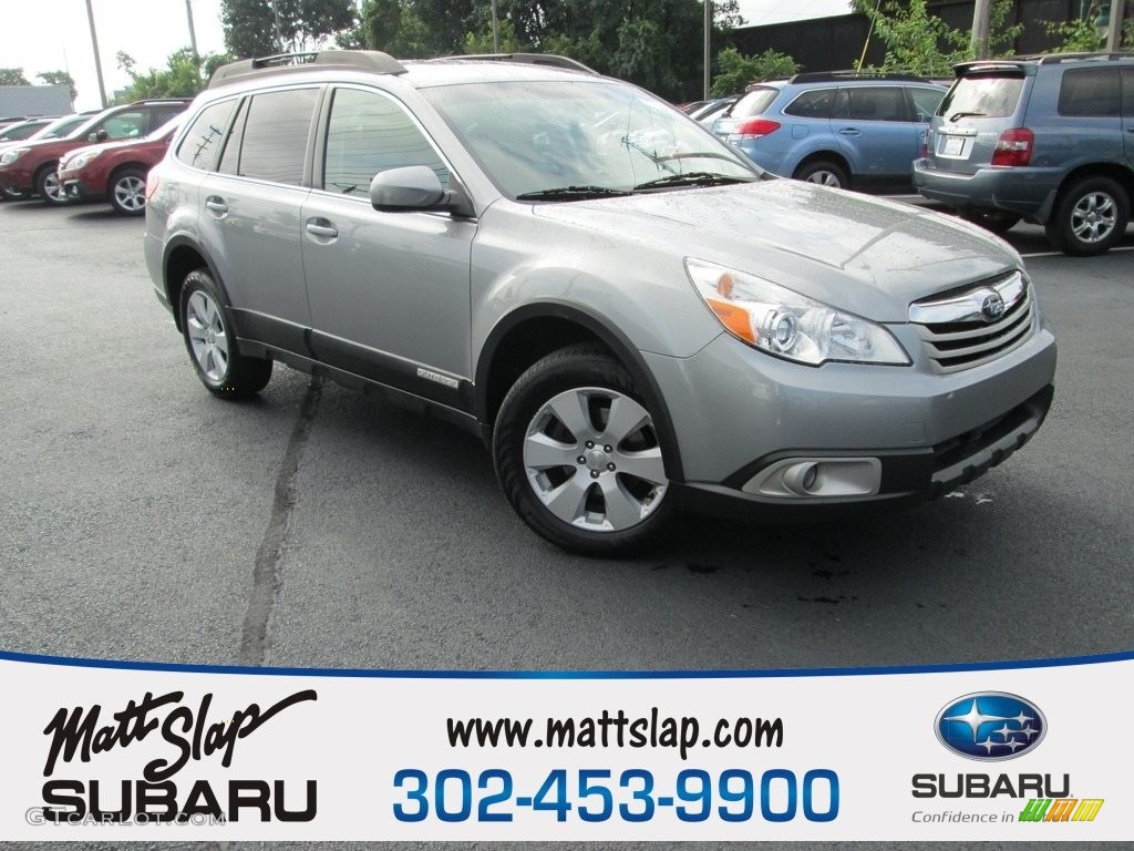 2011 Outback 2.5i Premium Wagon - Steel Silver Metallic / Warm Ivory photo #1
