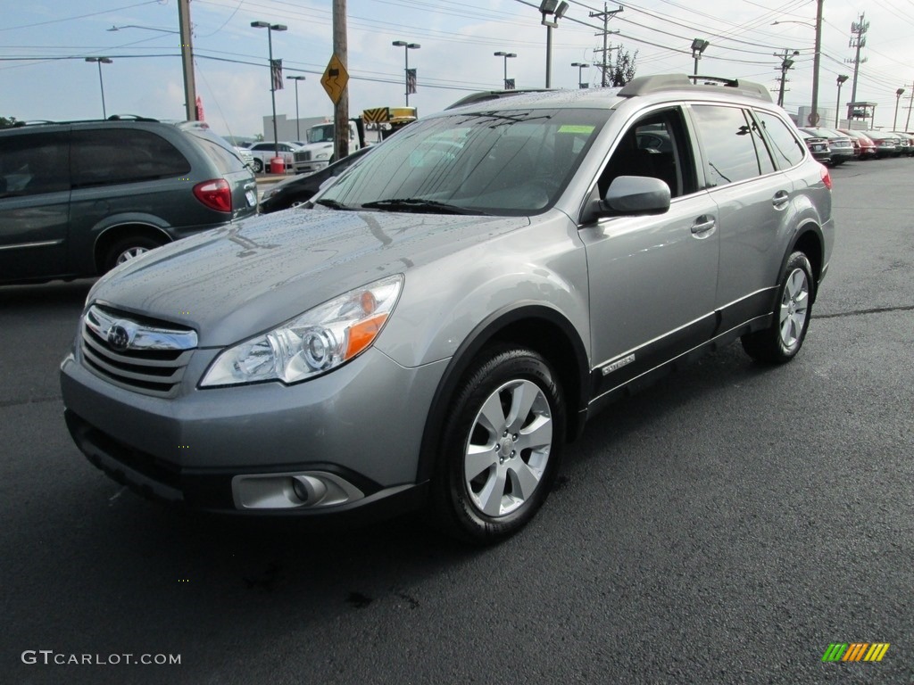 2011 Outback 2.5i Premium Wagon - Steel Silver Metallic / Warm Ivory photo #2