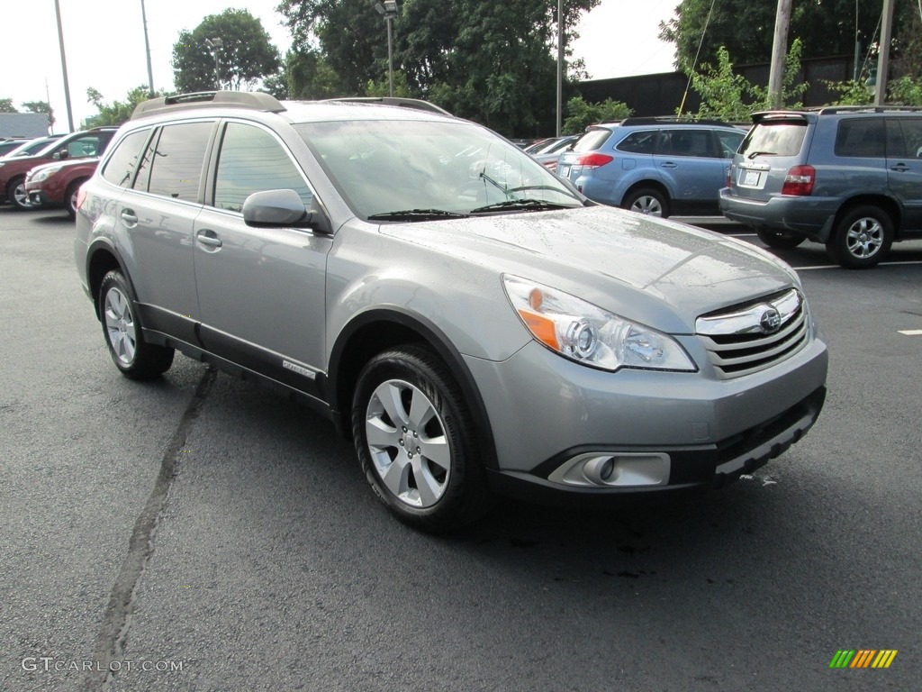 2011 Outback 2.5i Premium Wagon - Steel Silver Metallic / Warm Ivory photo #4