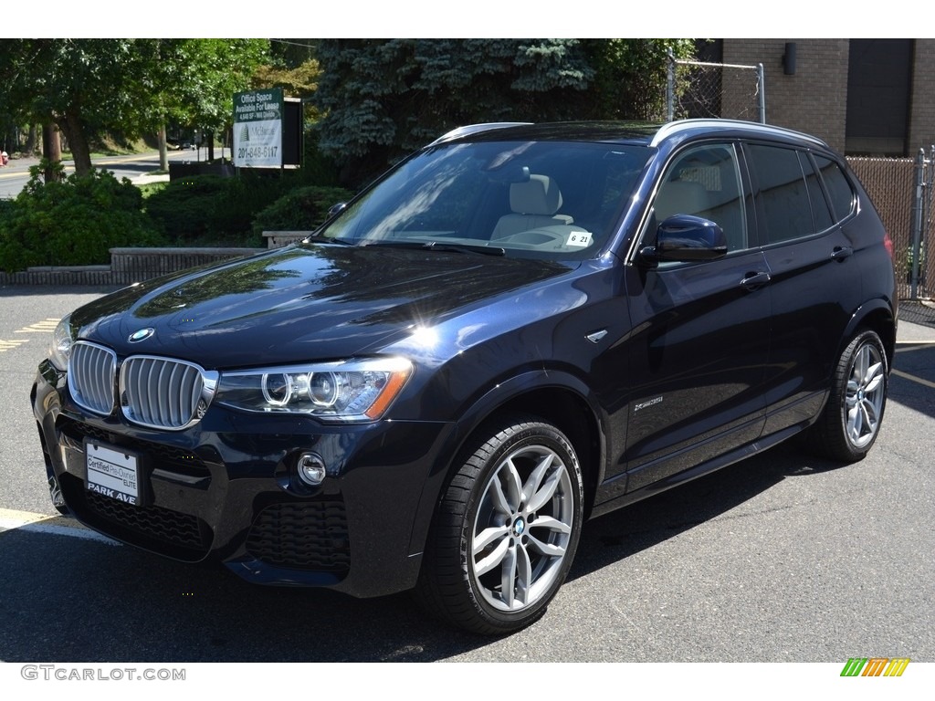 2017 X3 xDrive35i - Carbon Black Metallic / Oyster photo #6