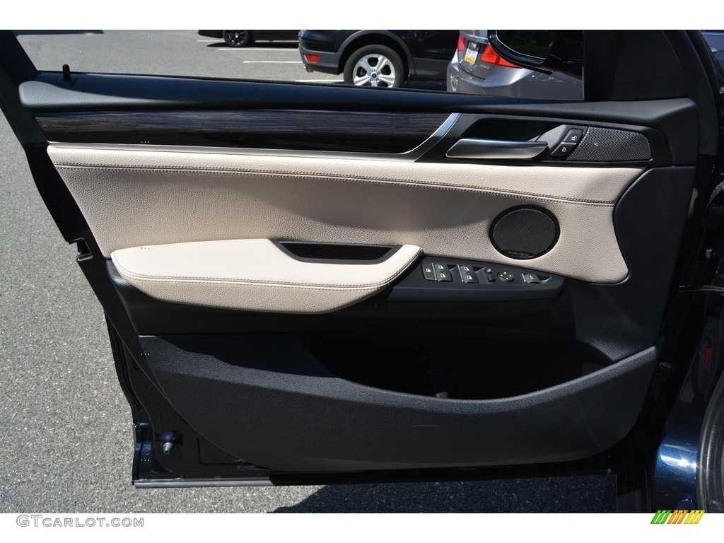 2017 BMW X3 xDrive35i Oyster Door Panel Photo #115152908