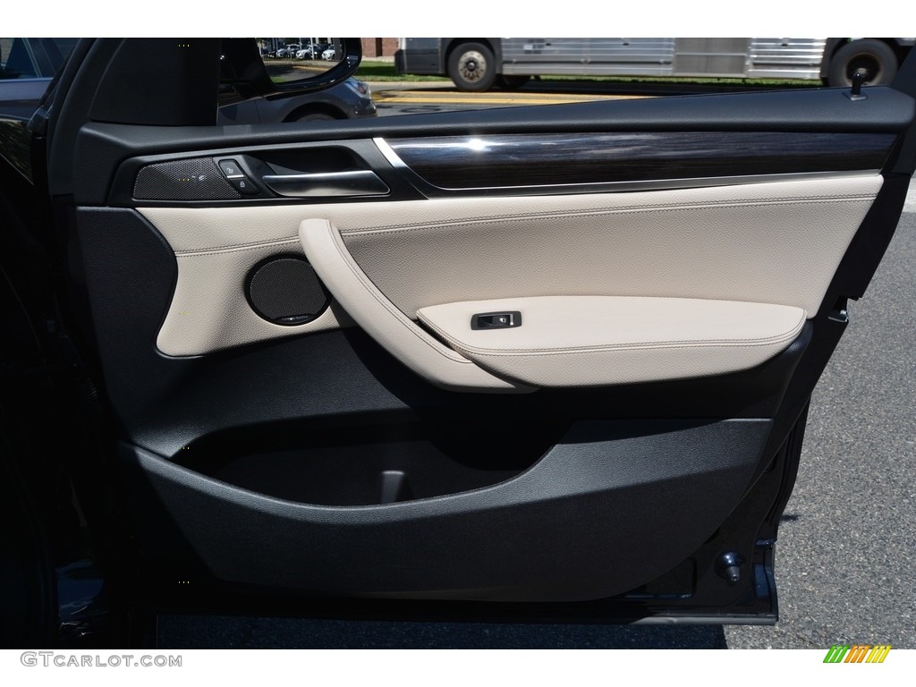 2017 BMW X3 xDrive35i Oyster Door Panel Photo #115153271