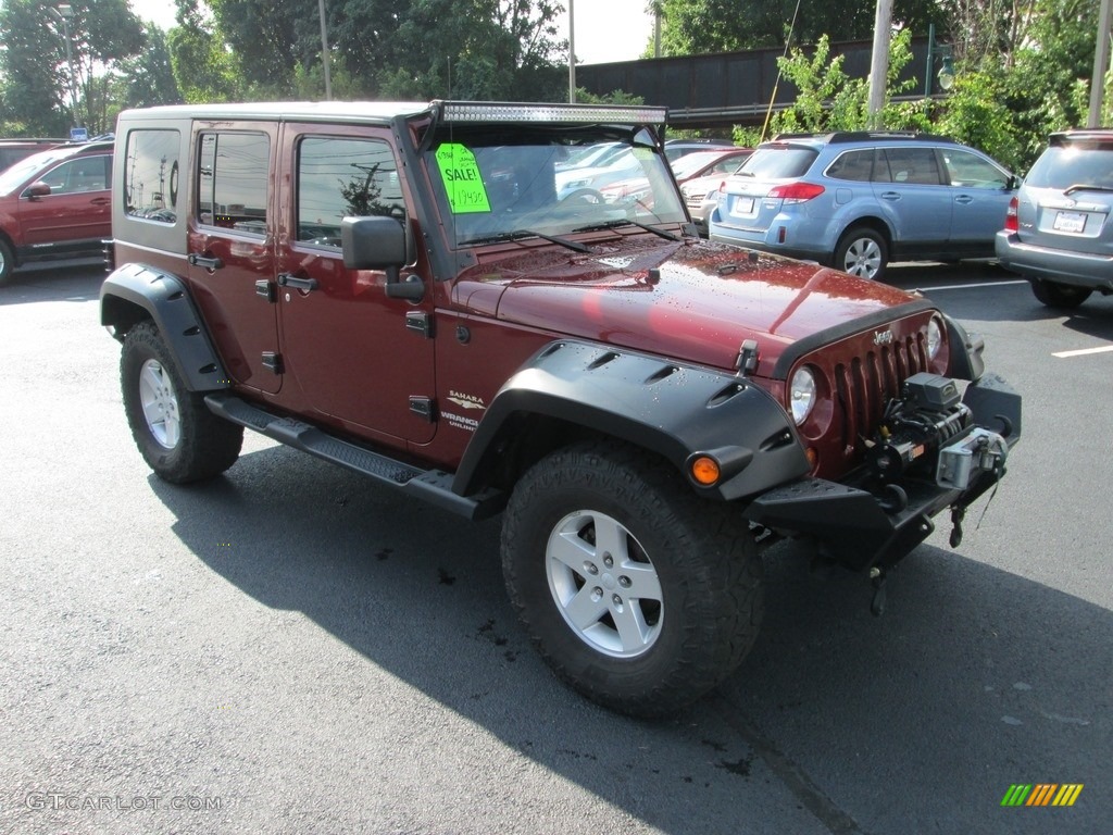 2008 Wrangler Unlimited Sahara 4x4 - Red Rock Crystal Pearl / Dark Slate Gray/Med Slate Gray photo #4