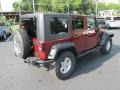 2008 Red Rock Crystal Pearl Jeep Wrangler Unlimited Sahara 4x4  photo #6