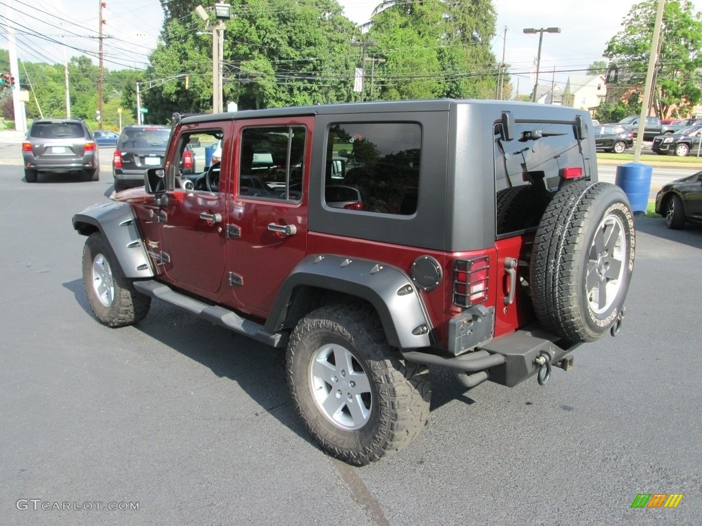 2008 Wrangler Unlimited Sahara 4x4 - Red Rock Crystal Pearl / Dark Slate Gray/Med Slate Gray photo #8