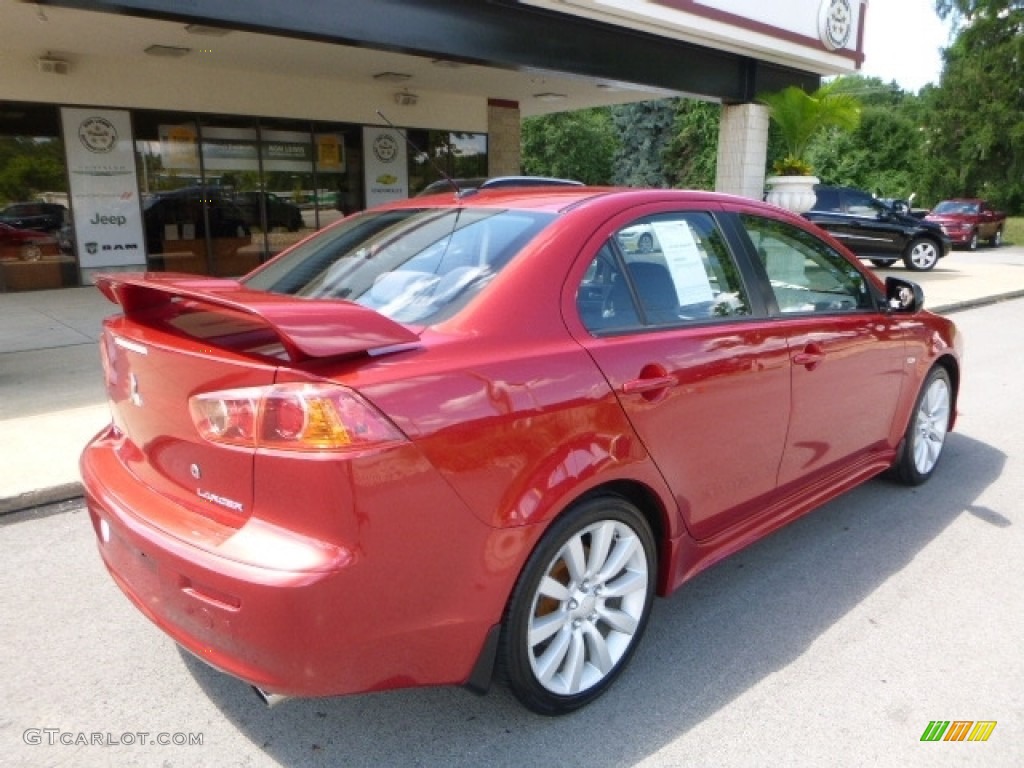 2009 Lancer GTS - Rally Red Pearl / Black photo #2