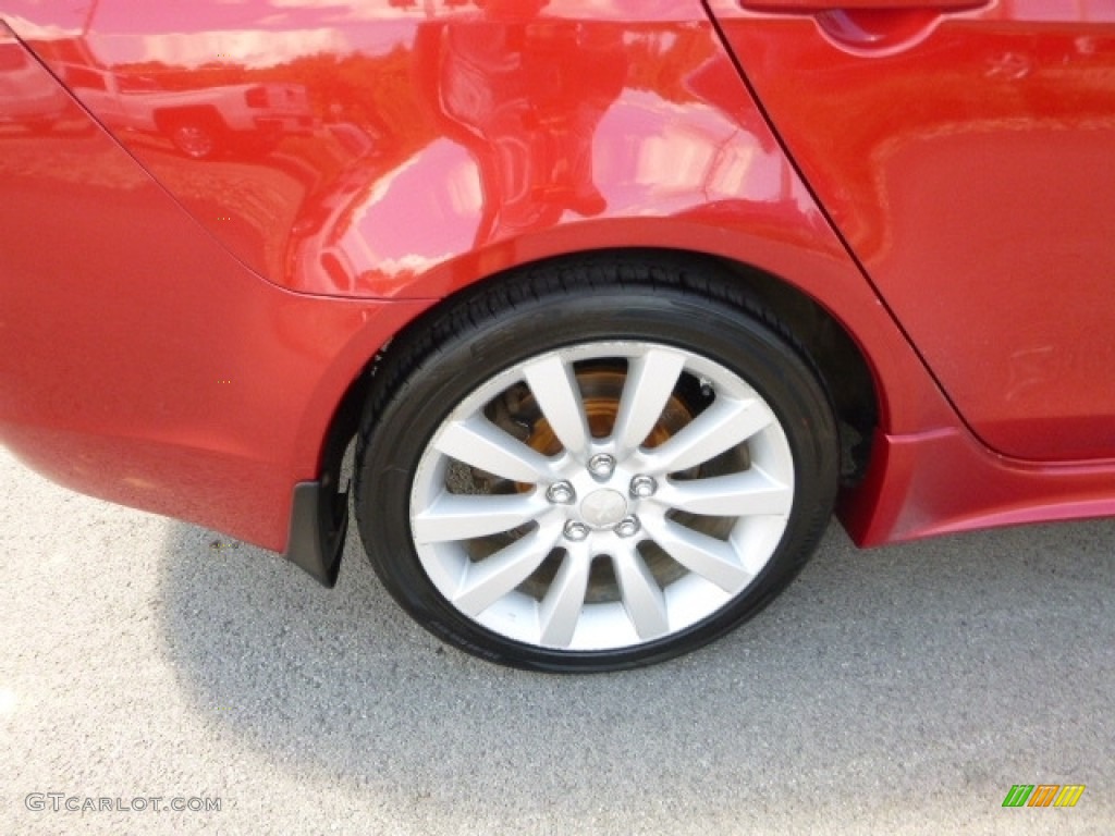 2009 Lancer GTS - Rally Red Pearl / Black photo #3