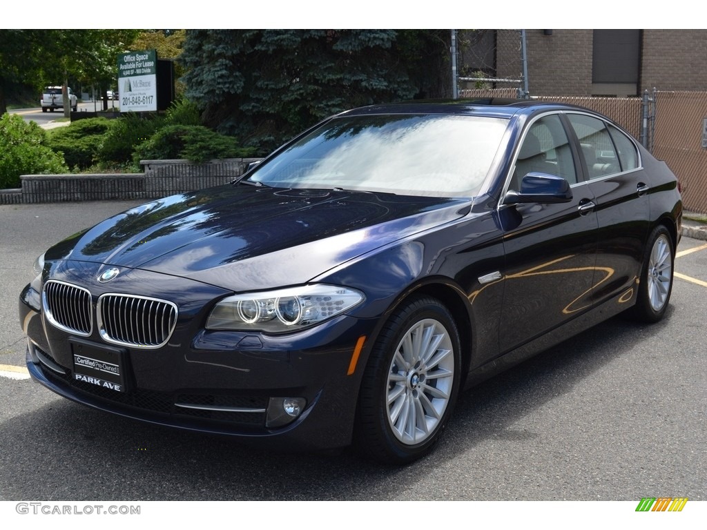 2013 5 Series 535i xDrive Sedan - Imperial Blue Metallic / Cinnamon Brown photo #6