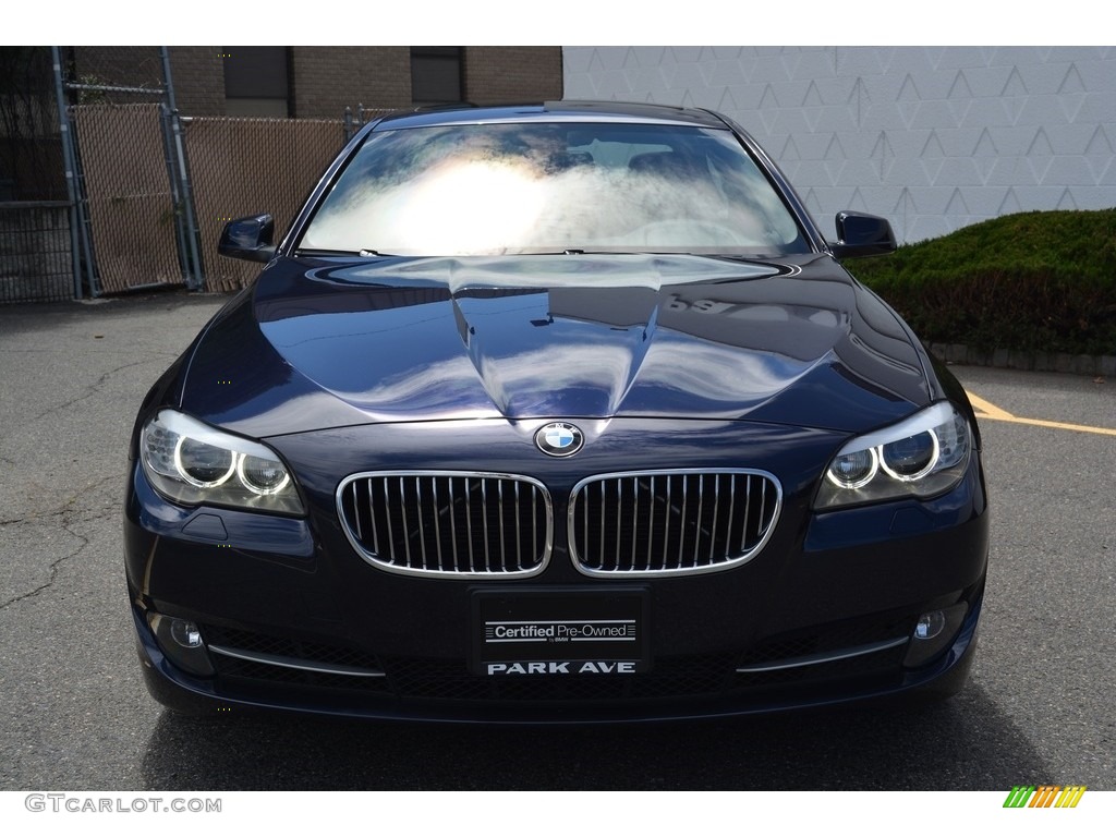 2013 5 Series 535i xDrive Sedan - Imperial Blue Metallic / Cinnamon Brown photo #7