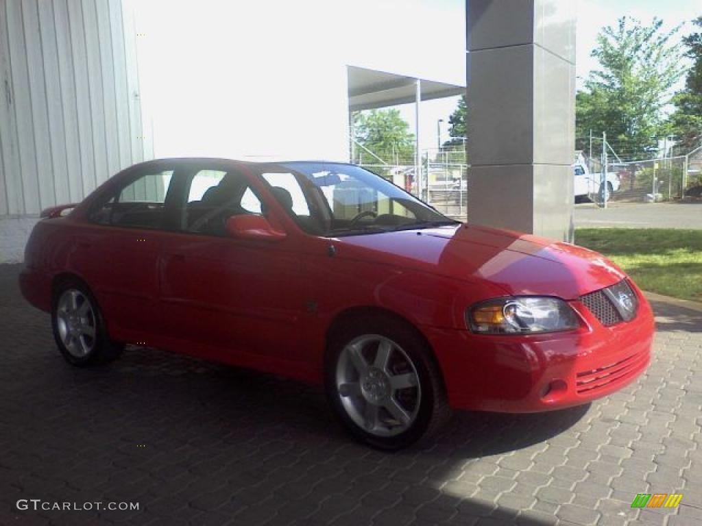 2006 Sentra SE-R Spec V - Code Red / Charcoal photo #4