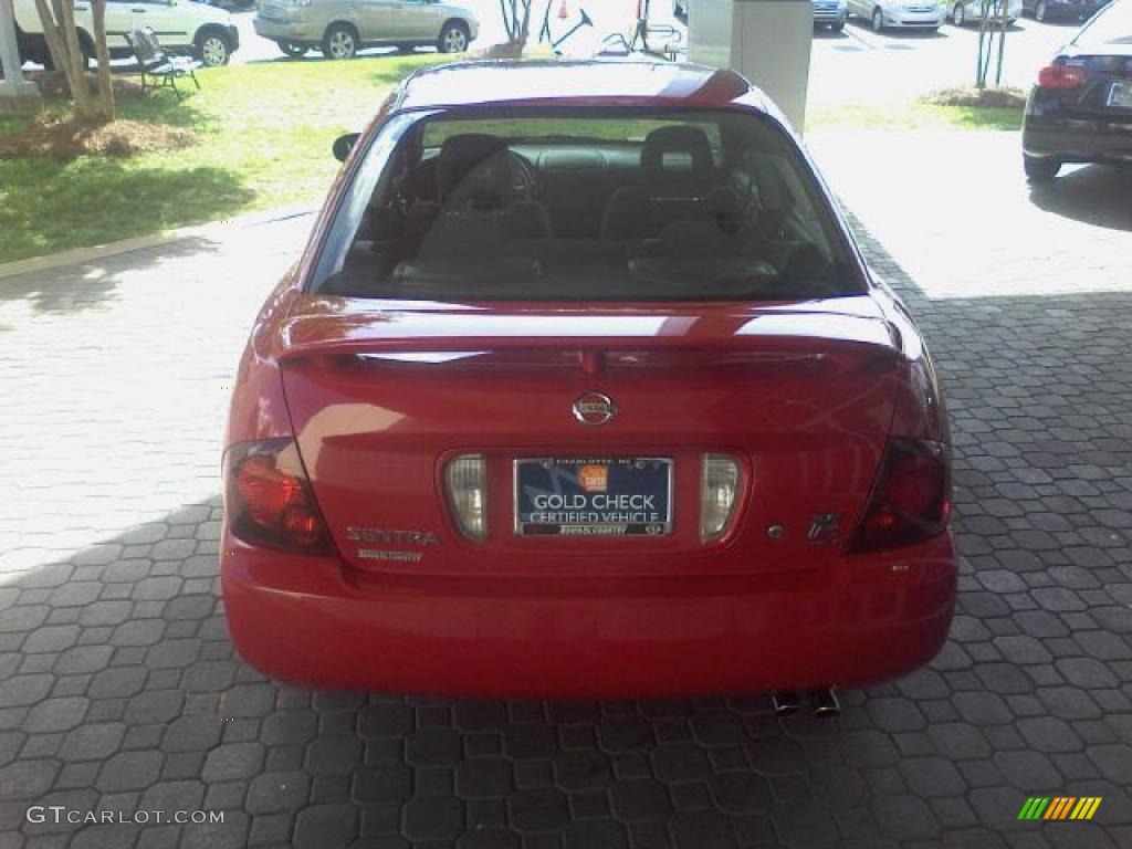 2006 Sentra SE-R Spec V - Code Red / Charcoal photo #5