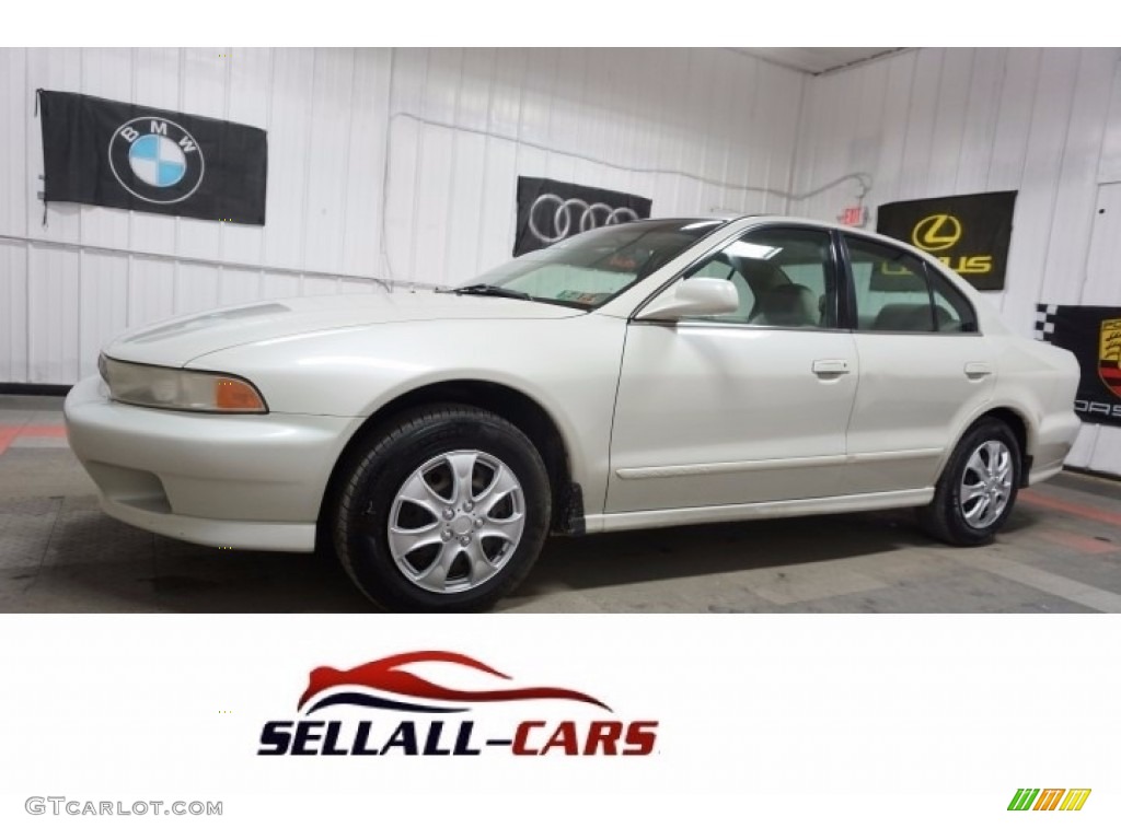 2001 Galant ES - Northstar White / Gray photo #1