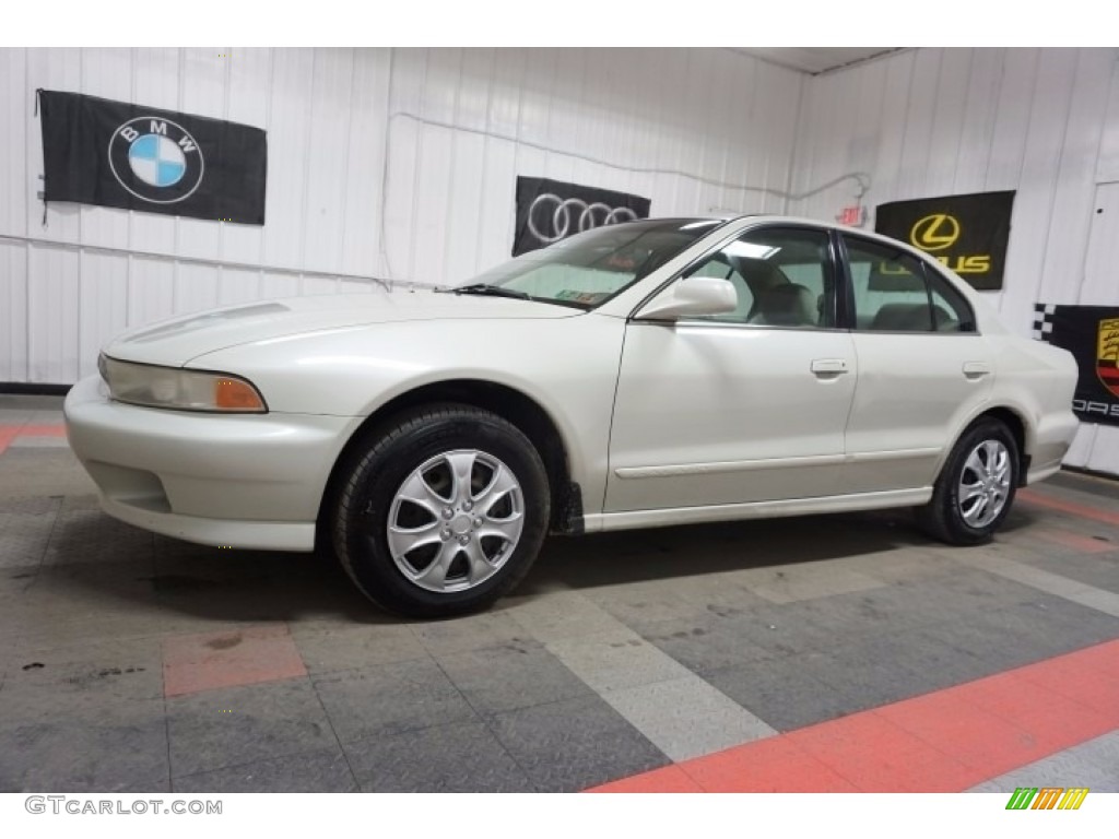 2001 Galant ES - Northstar White / Gray photo #2