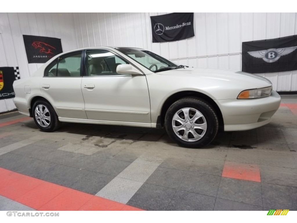 2001 Galant ES - Northstar White / Gray photo #6