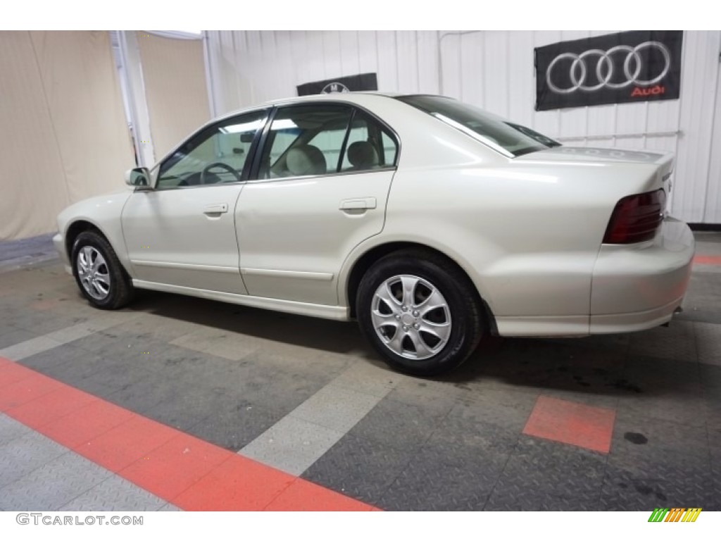 2001 Galant ES - Northstar White / Gray photo #11