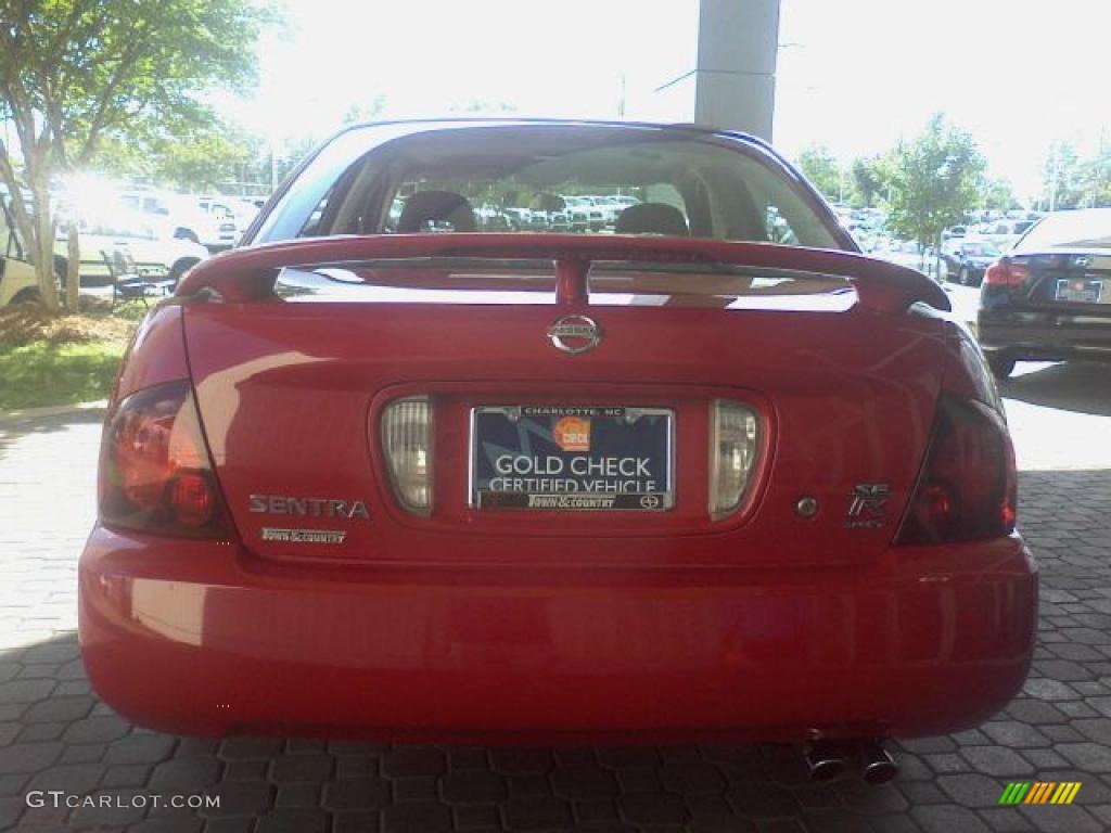 2006 Sentra SE-R Spec V - Code Red / Charcoal photo #21