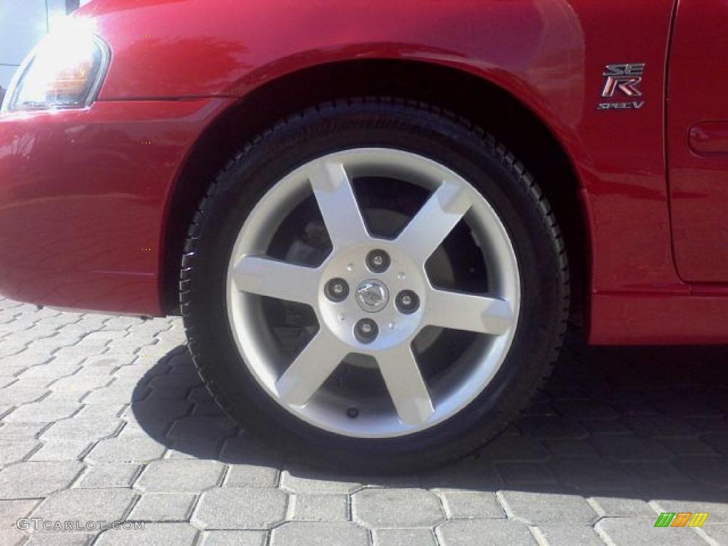 2006 Sentra SE-R Spec V - Code Red / Charcoal photo #22