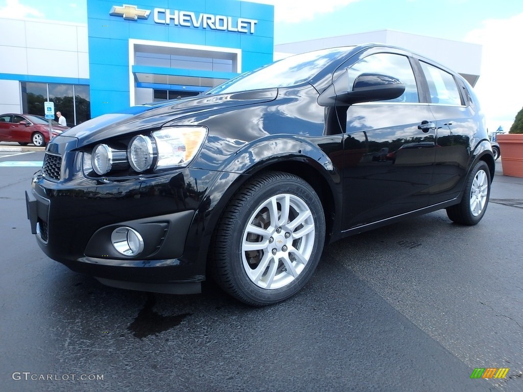 2012 Sonic LT Hatch - Black / Jet Black/Dark Titanium photo #2