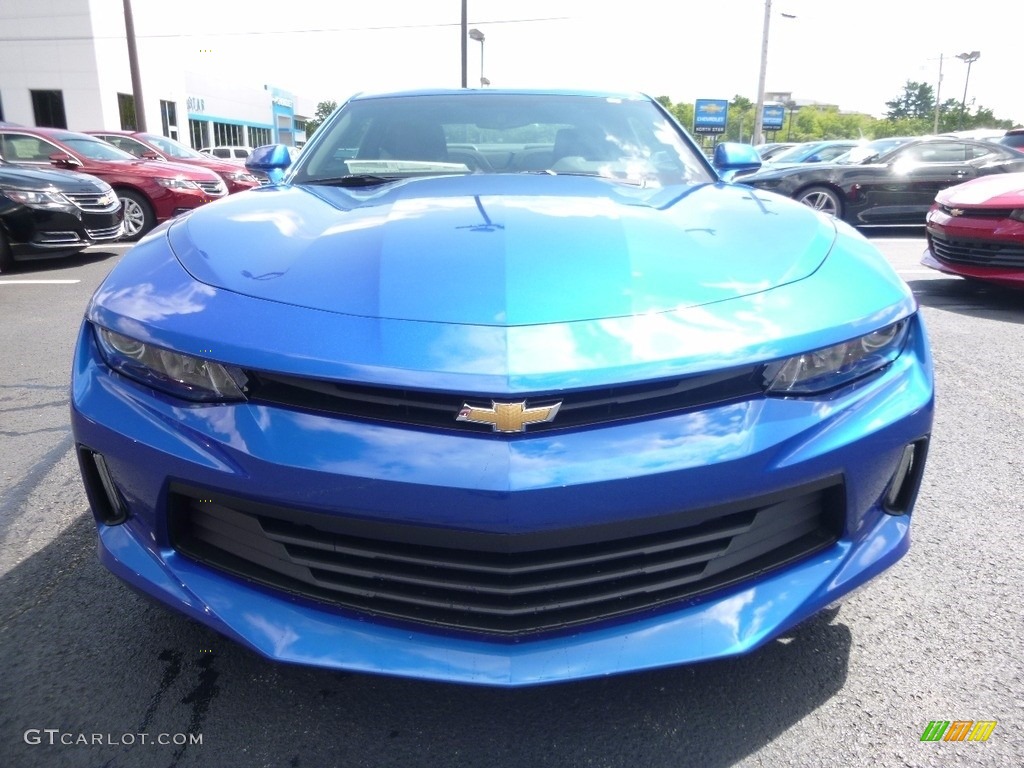 2017 Camaro LT Coupe - Hyper Blue Metallic / Jet Black photo #2