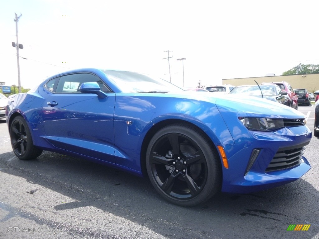2017 Camaro LT Coupe - Hyper Blue Metallic / Jet Black photo #4