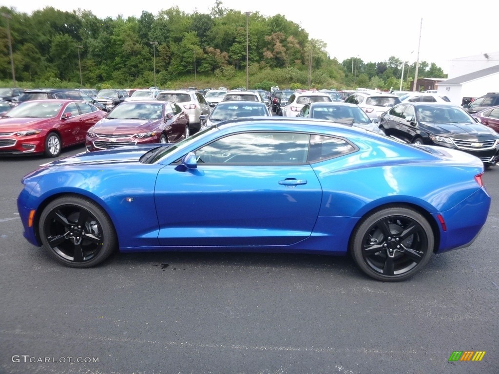 2017 Camaro LT Coupe - Hyper Blue Metallic / Jet Black photo #9