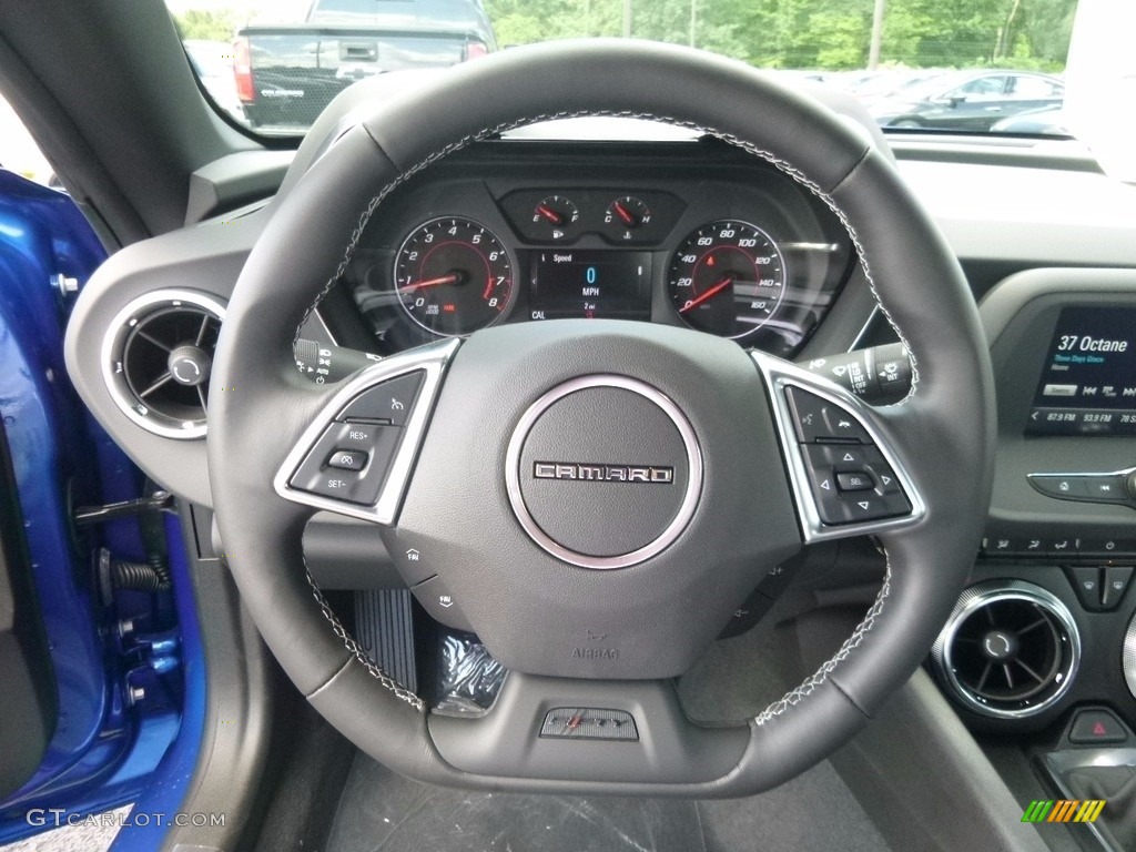 2017 Camaro LT Coupe - Hyper Blue Metallic / Jet Black photo #17