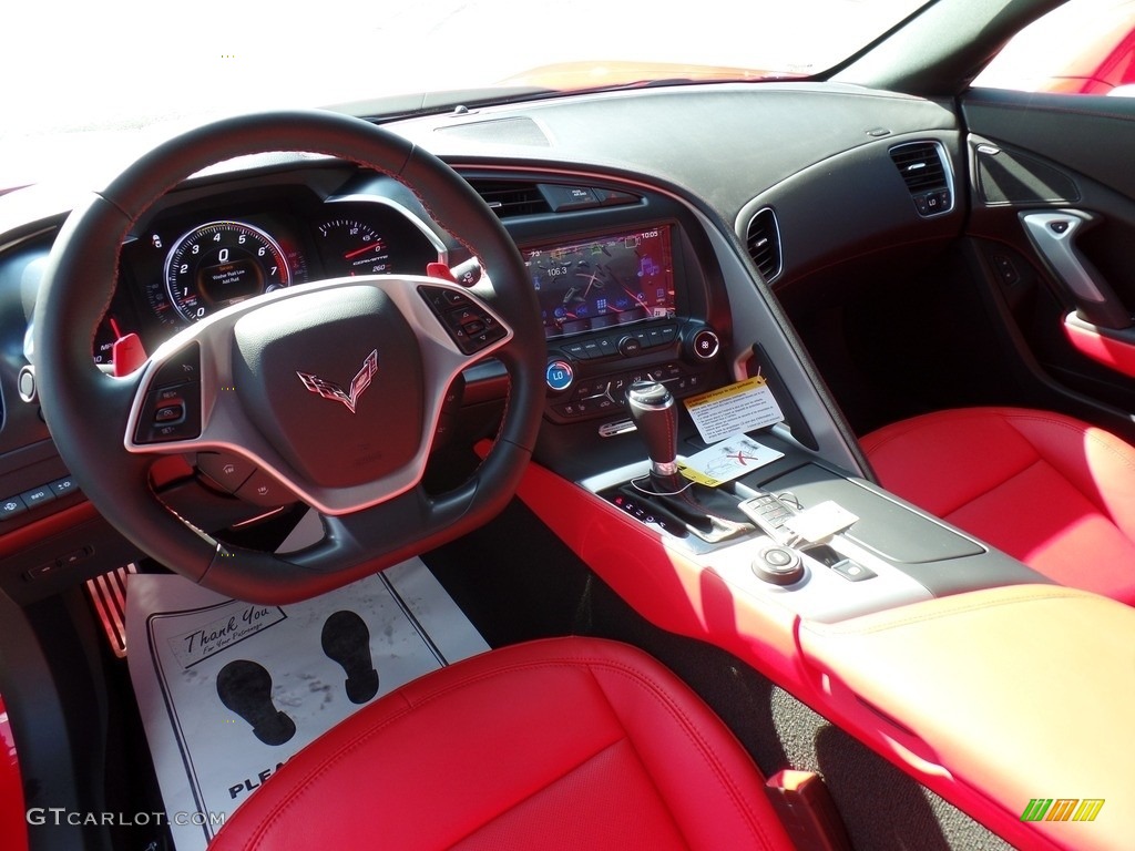 Adrenaline Red Interior 2017 Chevrolet Corvette Grand Sport Coupe Photo #115162985