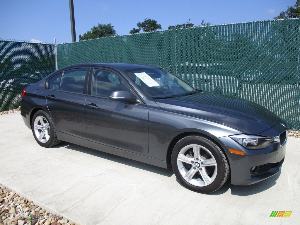 2014 3 Series 320i xDrive Sedan - Mineral Grey Metallic / Black photo #1