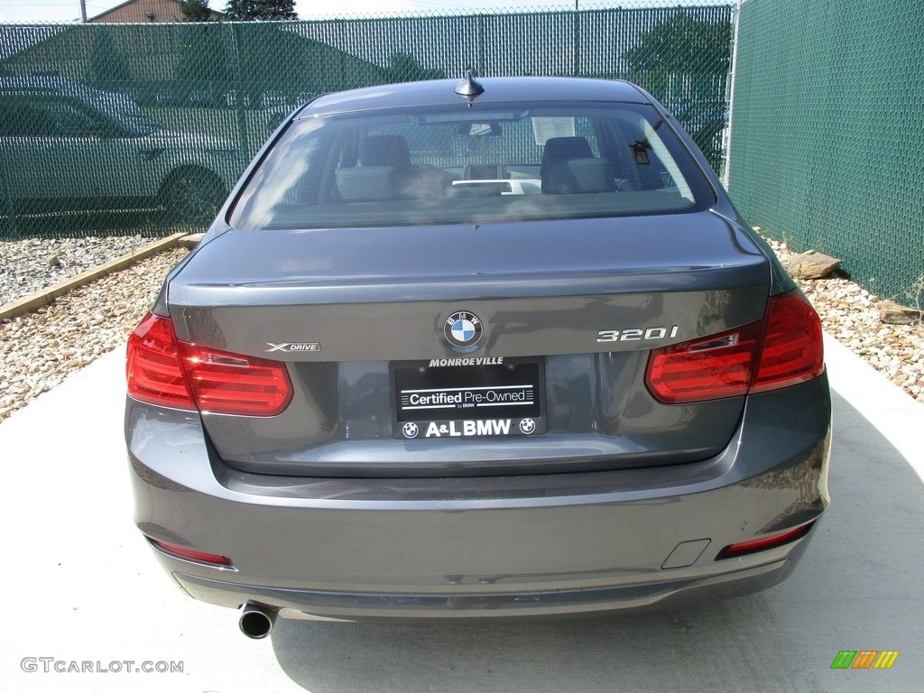 2014 3 Series 320i xDrive Sedan - Mineral Grey Metallic / Black photo #9
