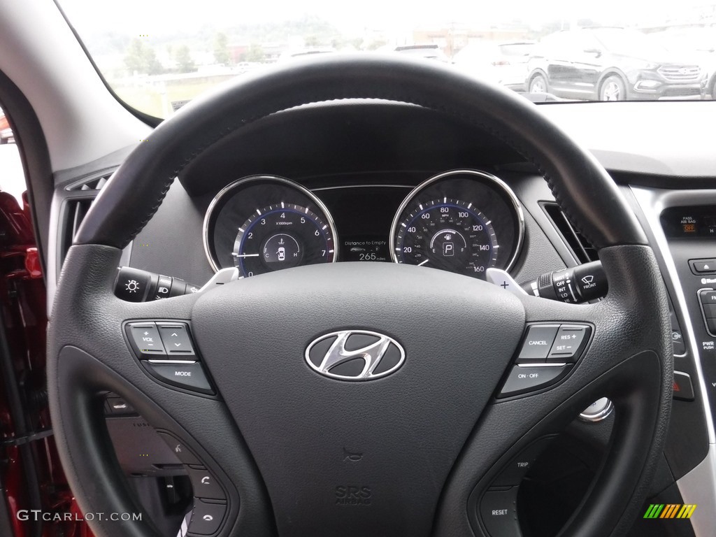 2011 Sonata SE 2.0T - Venetian Red / Black photo #17