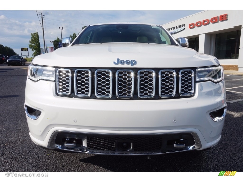 2017 Grand Cherokee Overland - Ivory Tri-Coat / Black/Light Frost Beige photo #2