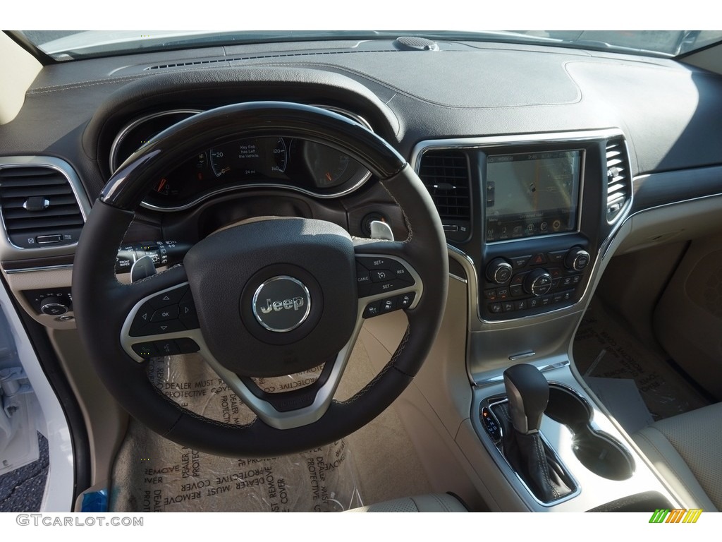 2017 Grand Cherokee Overland - Ivory Tri-Coat / Black/Light Frost Beige photo #10