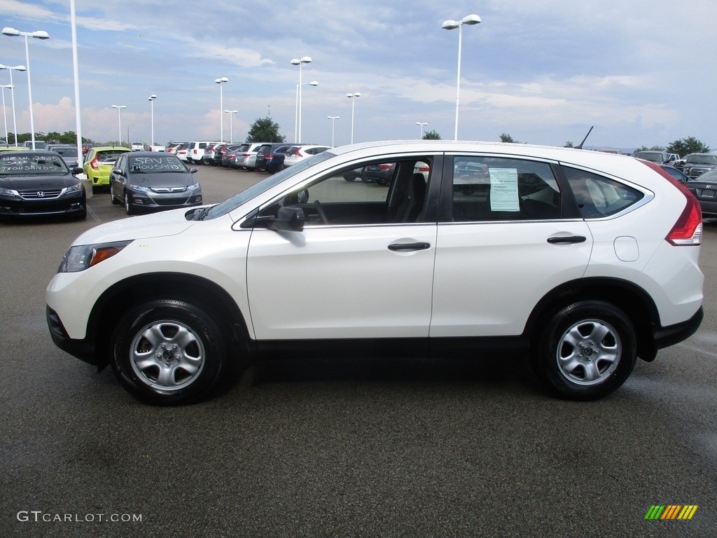 2014 CR-V LX AWD - White Diamond Pearl / Gray photo #4