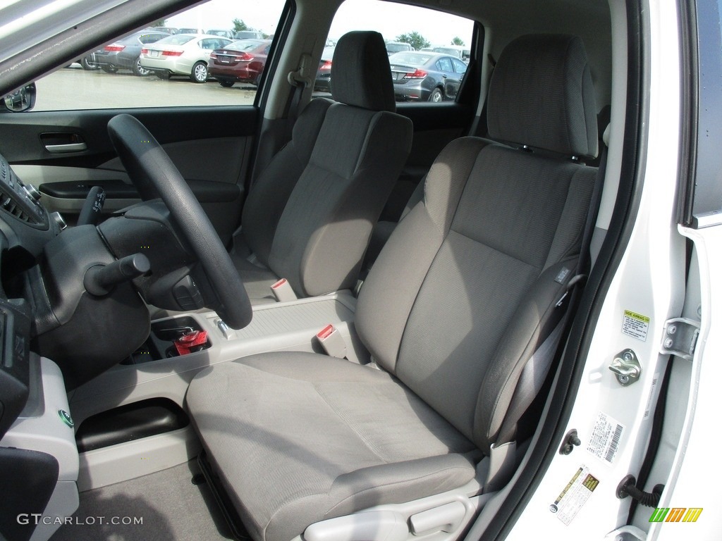 2014 CR-V LX AWD - White Diamond Pearl / Gray photo #7