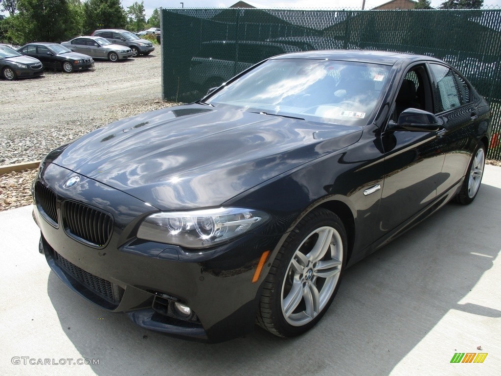 2016 5 Series 550i xDrive Sedan - BMW Individual Azurite Black Metallic / Black photo #7