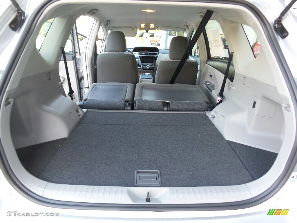 2017 Prius v Two - Classic Silver Metallic / Black photo #11