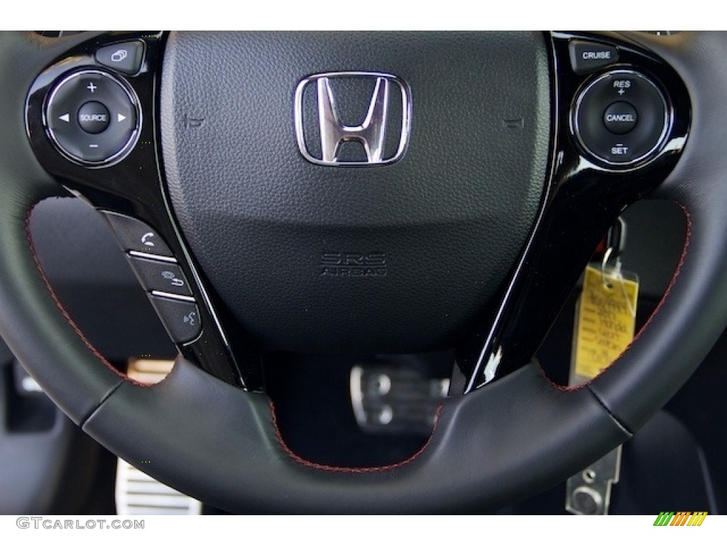 2017 Honda Accord Sport Special Edition Sedan Black Steering Wheel Photo #115173593